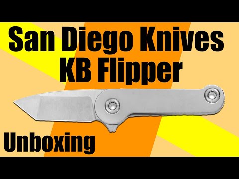 San Diego Knives & Ferrum Forge Tanto KB Flipper Knife - Unboxing