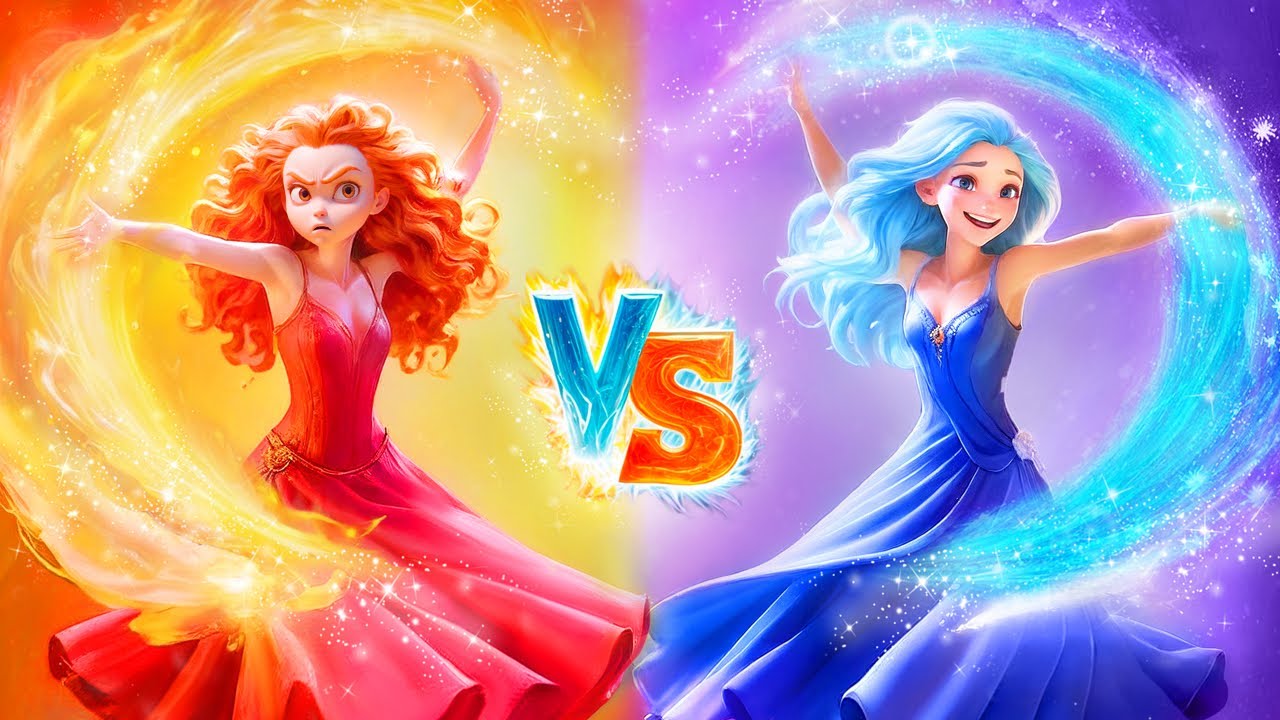 HOT Princess Battles COLD Princess in The Elemental World! - YouTube