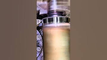 smoothing of the shaft after welding by lathe#shorts #satisfying #working #welding