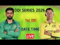 Pakistan vs Australia 1st ODI Match date & time table 2026 | Pak vs Aus 1st ODI match | Pak vs Aus