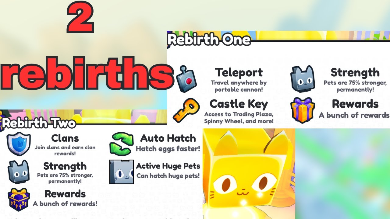 I GOT 2 REBIRTHS IN ROBLOX PET SIMULATOR 99! - YouTube