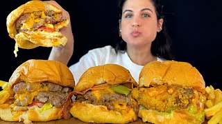 BURGERS ASMR | MUKBANG | EATING SOUNDS