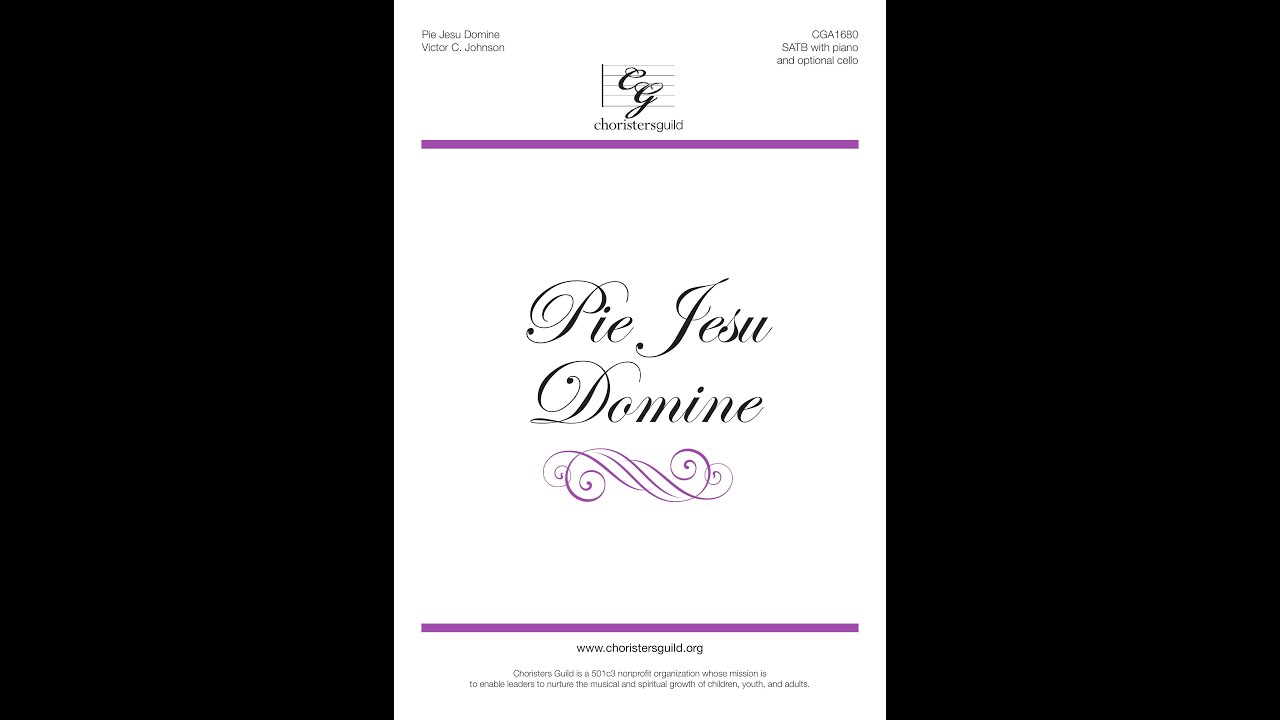 CGA1680 Pie Jesu Domine Victor C. Johnson YouTube