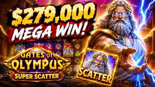 $279,000 WIN ON GATES OF OLYMPUS SUPER SCATTER! ⚡  ZEUS DELIVERED!
