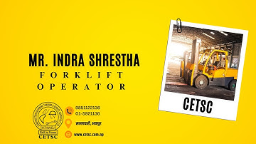 Mr  Indra Shrestha - 6 Hours Forklift Machine Operation Course