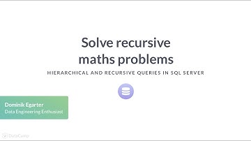 SQL Tutorial: Solve recursive maths problems