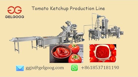 GELGOOG Machinery: Video of Automatic Tomato Paste Sauce Ketchup Production Line