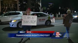 Protestors rally for transgender rights