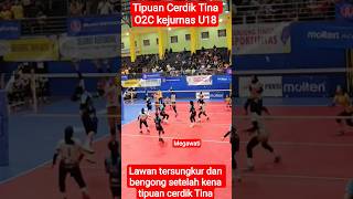 Tipuan cerdik Tina O2C bikin lawan tersungkur dan pelongo