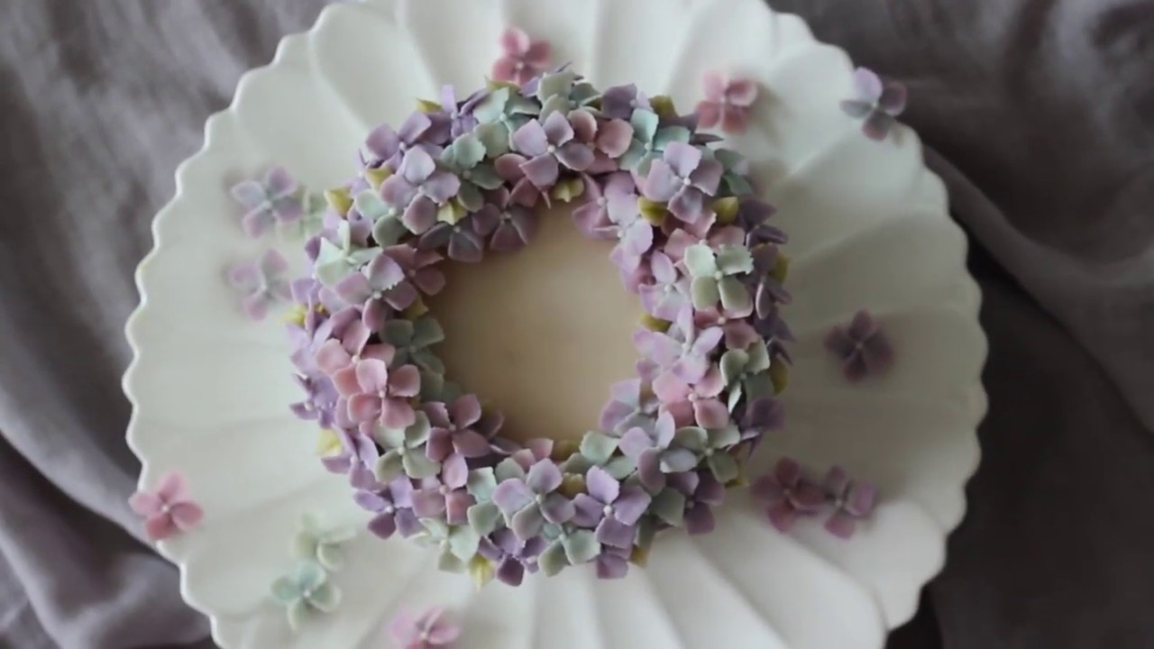 [Eng sub] 수국 파이핑 & 대량생산하기 & 리스 스타일 어레인지 Hydranga /cakemodoo