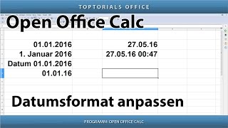 Datumsformat Anpassen Openoffice Calc