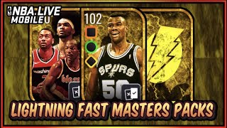 102 OVR Lightning Fast Masters Pack Opening!! | NBA LIVE Mobile 22 S6 Lightning Fast