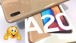 Samsung Galaxy A20 Gold Colour  II Unboxing & Review II Camera Test II झटका लगेगा देख के 😮  📸🔥👍✅