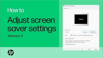 How to adjust screen saver settings in Windows 11| HP Notebooks | HP Support