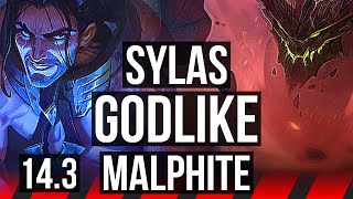 SYLAS vs MALPHITE (TOP) | 9/1/6, Godlike, Rank 26 | JP Challenger | 14.3