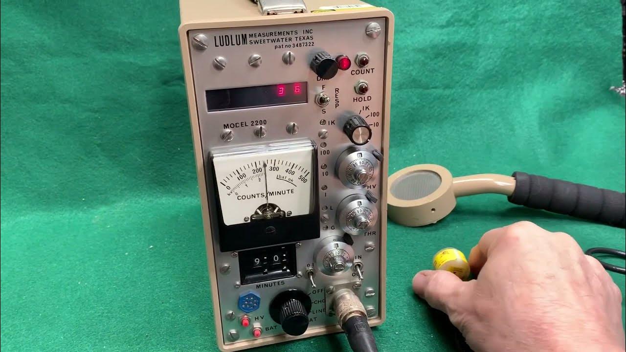 Ludlum 2200 Scaler Ratemeter Geiger Counter YouTube