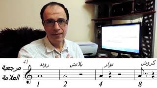 Learn to read musical notes   تعلم قراءة النوتة الموسيقية