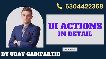 UI Actions concept explained in detail in Service Now by Uday Consultancy Services