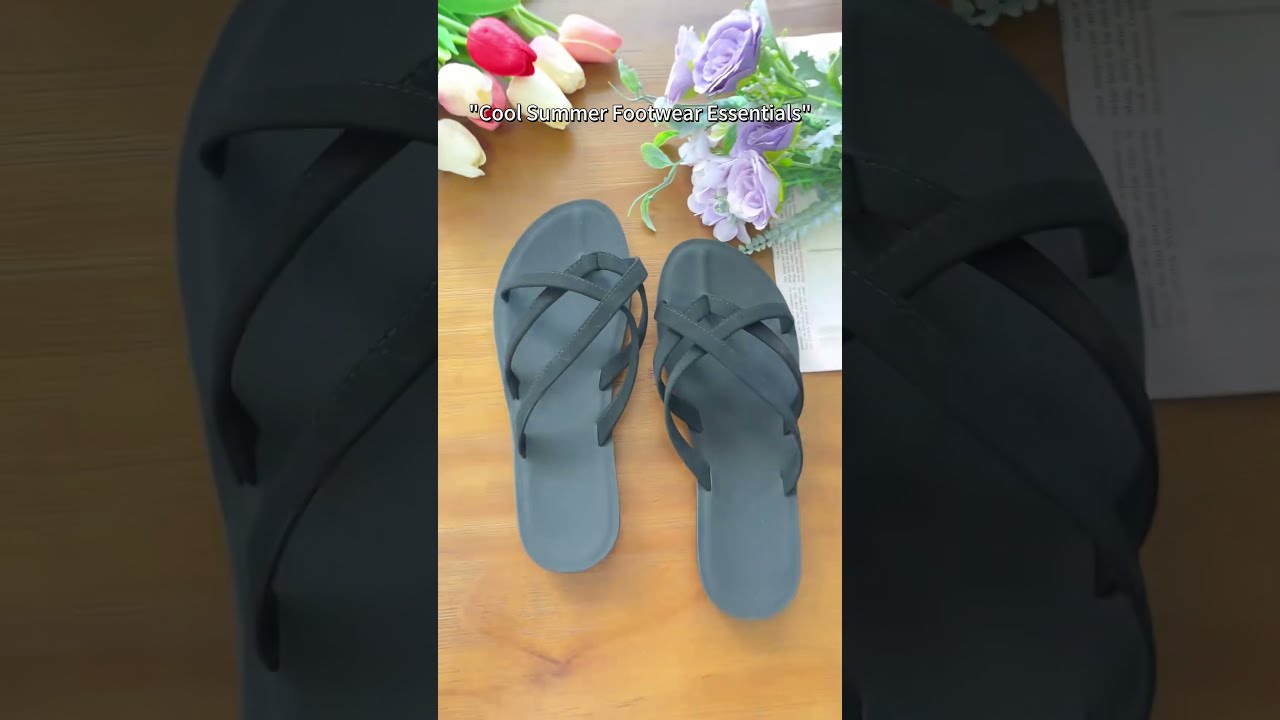 Chic Plain Color Thong Sandals for Summer Beach Days 