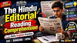 The Hindu Editorial Reading Practice | Vocabulary  Comprehension  Analysis | Daily English #thehindu
