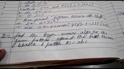 boyer moore algorithm