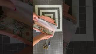 Finishing the bag is so satisfying. Makeup stash bag in the hoop #sewing #machineembroidery