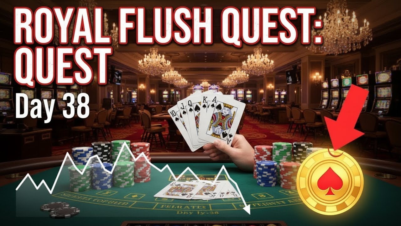Royal Flush Quest:  38 Straight Days, still no Royal??
