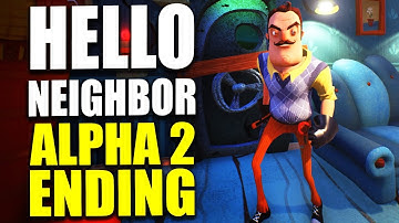 Hello Neighbor Alpha 2 Gameplay - ALPHA 2 BASEMENT ENDING! - Let