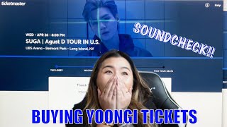 Buying SUGA AGUST D Concert Tickets on Ticketmaster! | VIP SOUNDCHECK