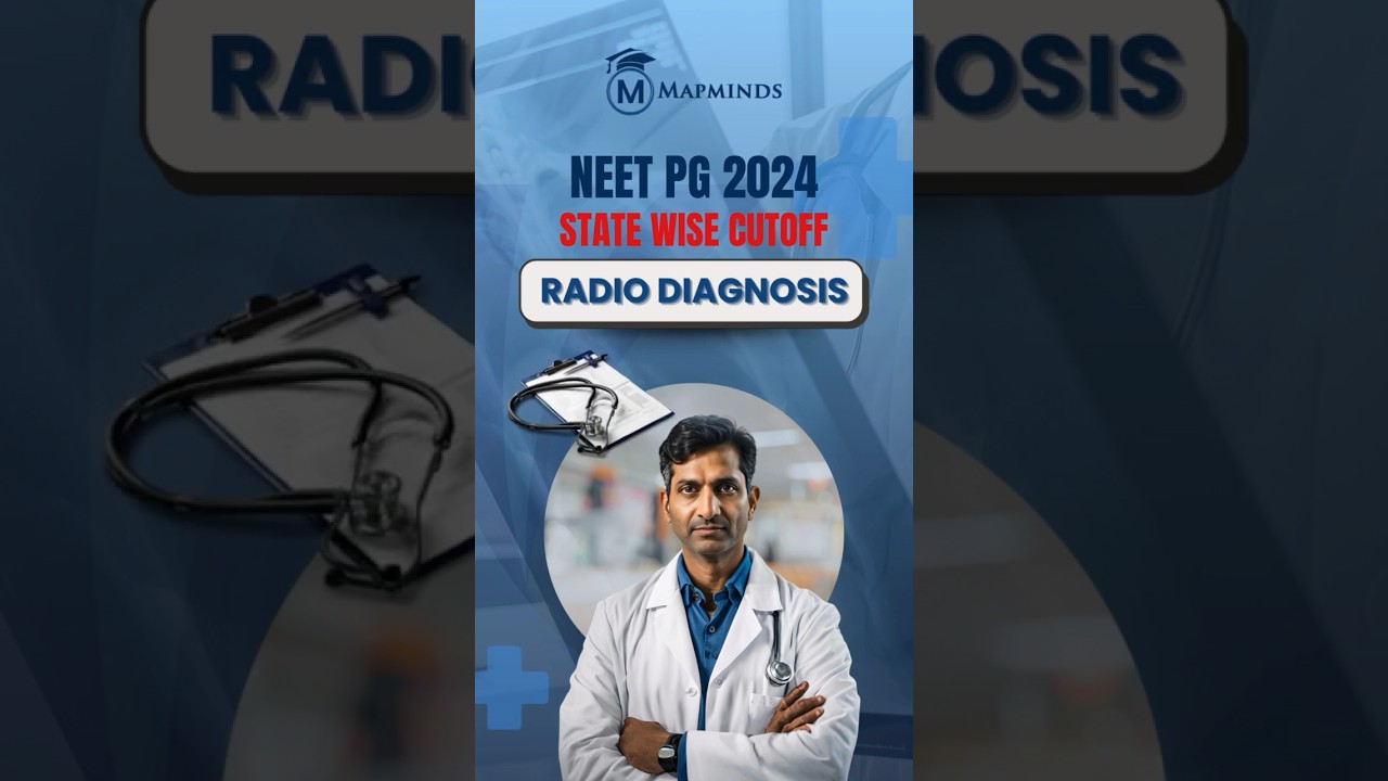 NEET PG 2024 State Wise Cutoff | Radio Diagnosis