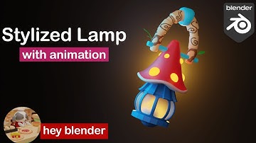 Stylized Lamp in Blender || tutorial for lamp in blender