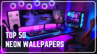 50+ Neon Wallpapers for Wallpaper Engine ⚡ 4K Anime, Gaming & Aesthetic PC Setups screenshot 1