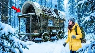 Lost During a Snowstorm, She Stumbled Upon a Wagon Cabin —What Was Inside Changed Everything