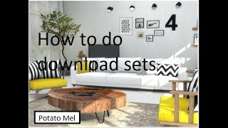 How to download sets from the sims resource