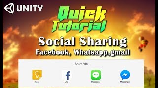 Unity Universal social Sharing facebook, whatsapp,gmail etc