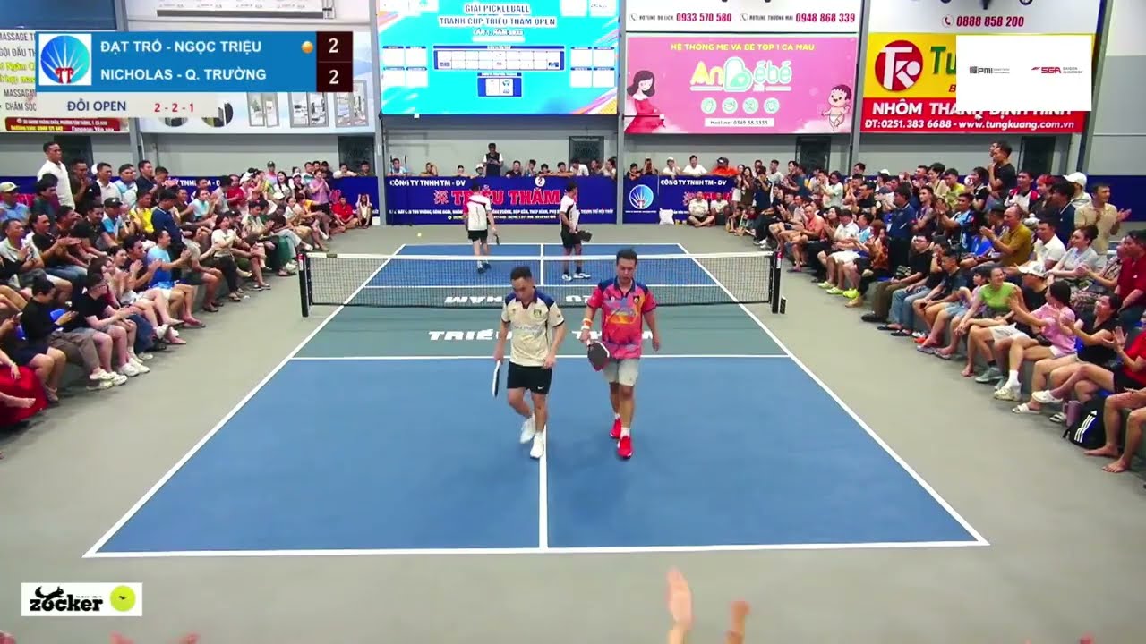 Đạt Trố/ Triệu Cầu Lông 🆚 Nicolas/ Quang Trường  - Tứ kết giải Triều Thâm