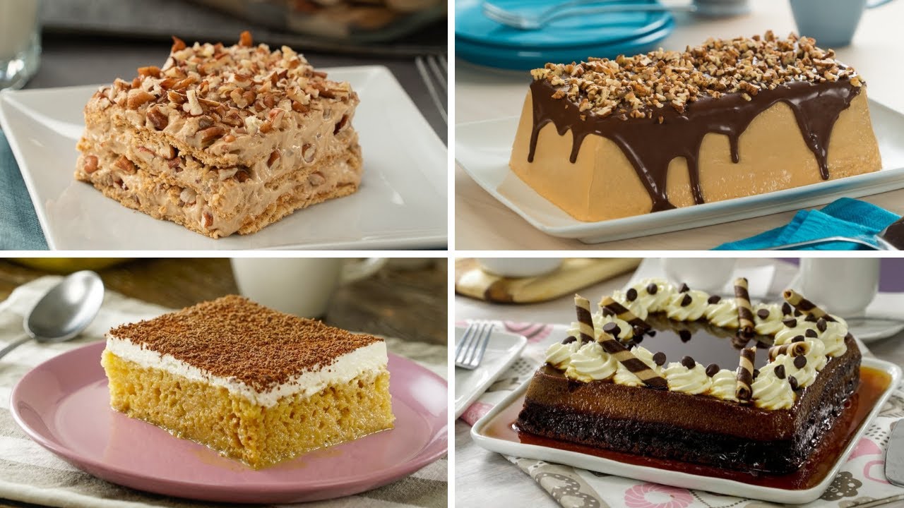 4 Pasteles de Café Recetas de repostería YouTube