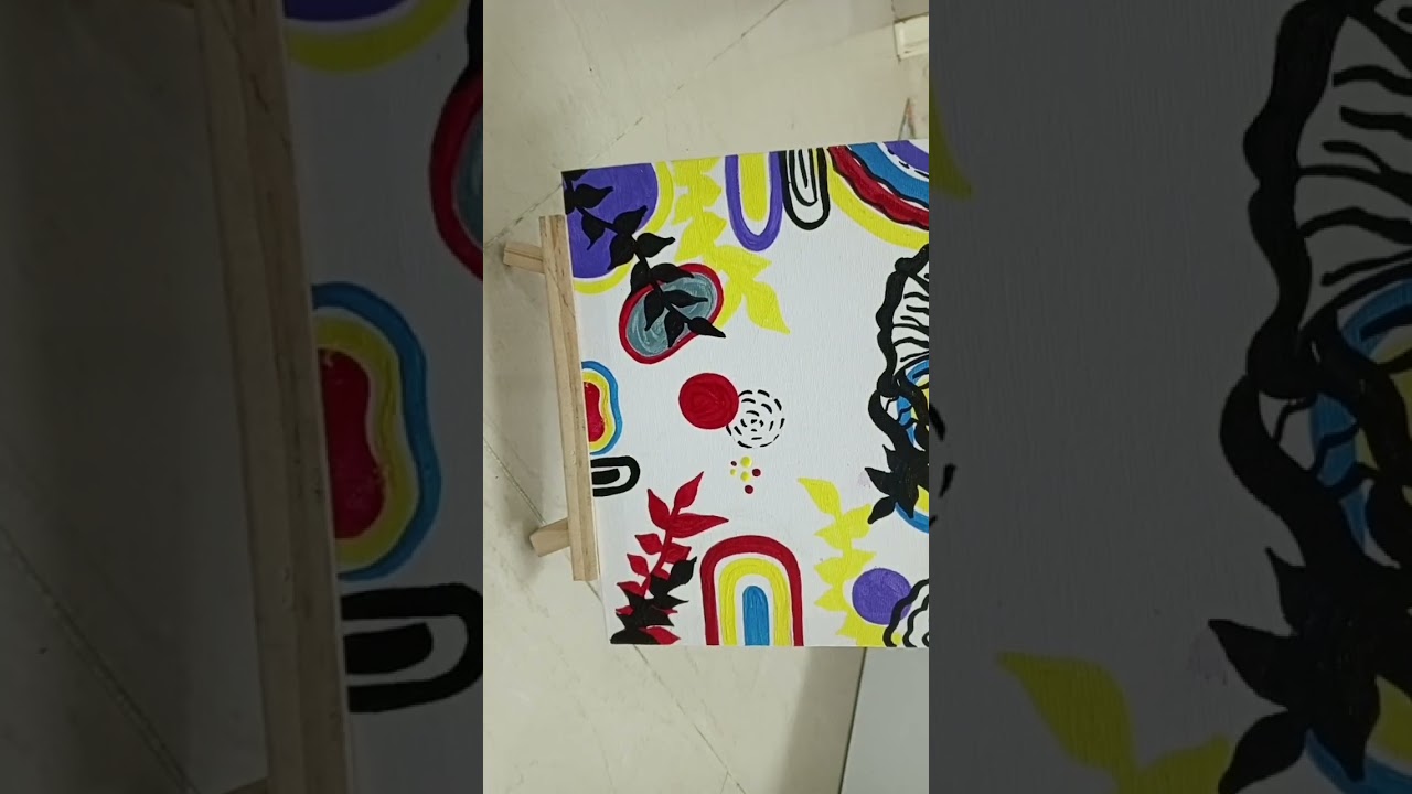 Pinterest inspired boho arts in acrylic paint 