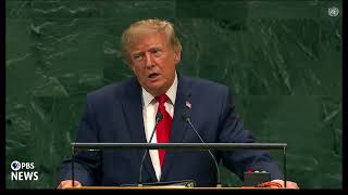 WATCH: Trump defends deadly strikes on alleged drug-trafficking vessels in UN speech