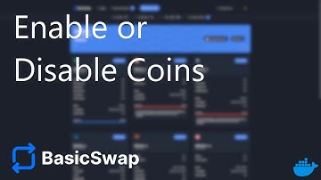 BasicSwap - Enable and Disable Coins