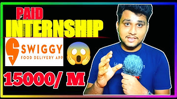 Paid Internship At Swiggy 🤑 Intern at Startup 🤑 How to get a paid internship 2023