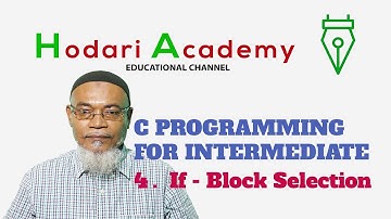 C Programming for Intermediate -  4.  If Block Selection