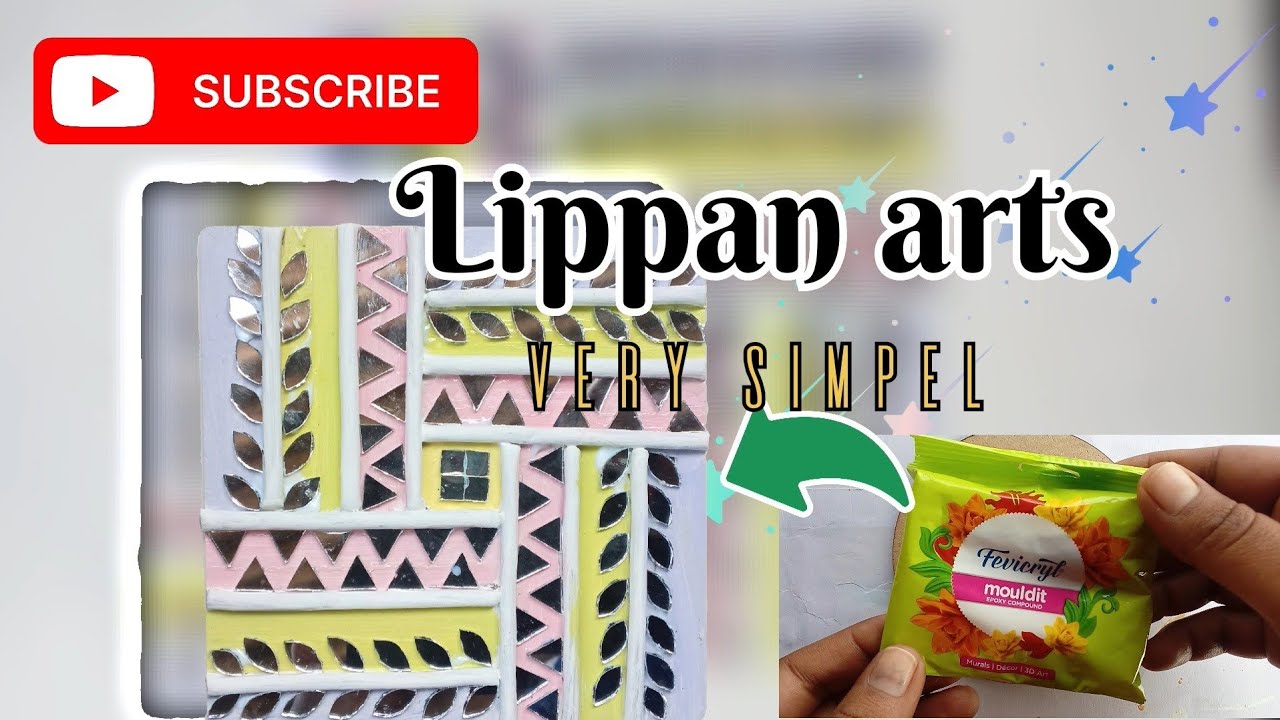 Lippan art🧿🌼 ll wall decor 😍ll Hand made mirror work✨️ llART&THE ARTIST