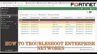 How to Troubleshoot  Real Enterprise Networks - LAN, WAN, FortiGate & Hub-and-Spoke VPN