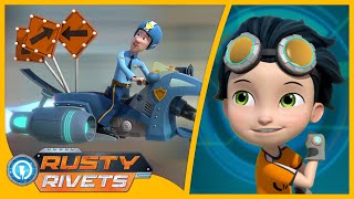 Rusty and the Bit Police / Jam at the Dam & MORE | Rusty Rivets | Cartoons for Kids