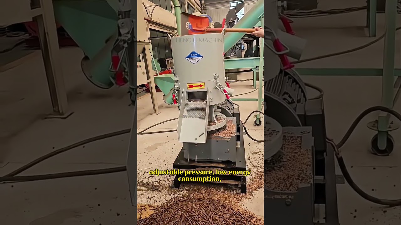Biomass wood chip pellet machine
