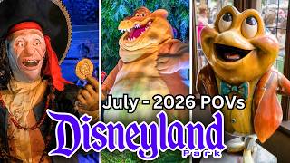Disneyland Park - 2026 Rides - July POVs | 4K 60FPS