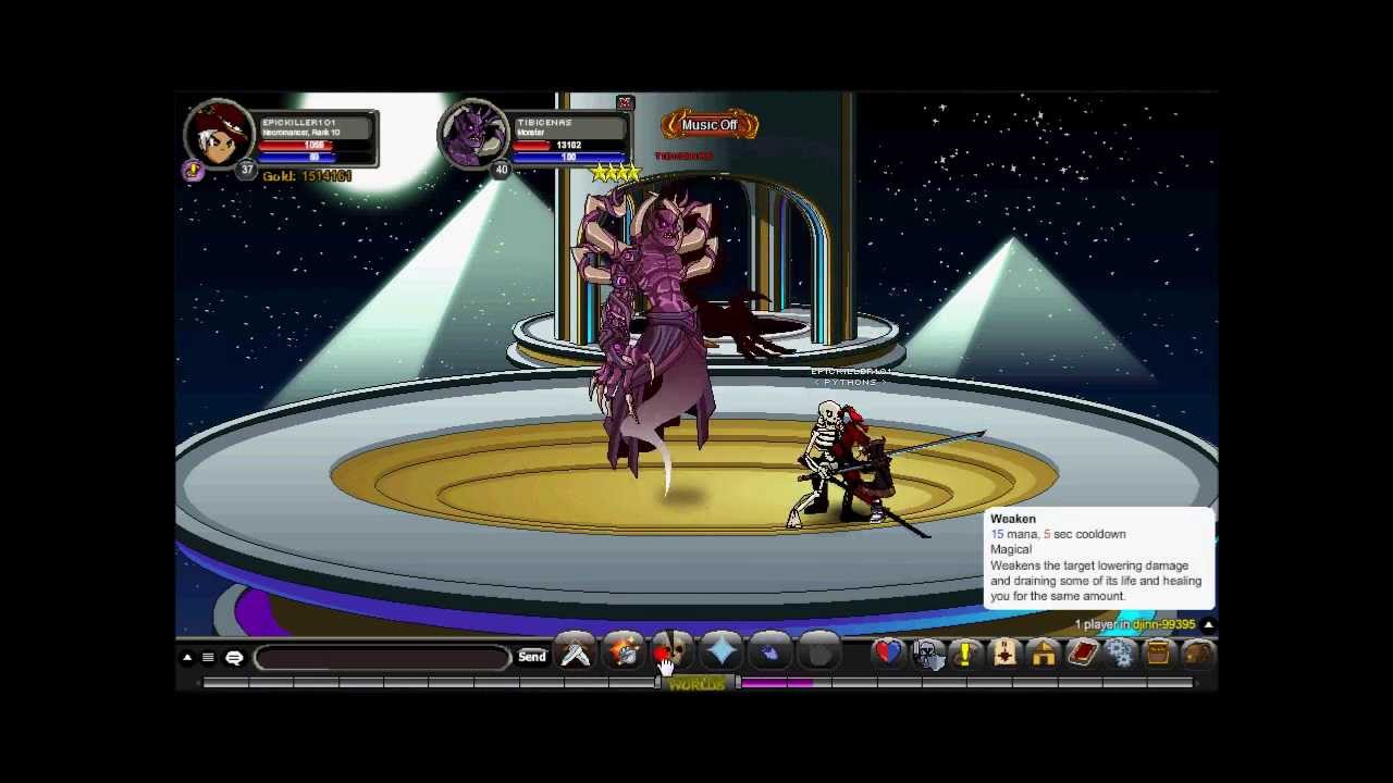 =AQW= Necromancer Class (solo Tibicenas)