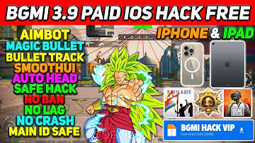 bgmi ios hack 3.9 free |how to hack bgmi ios 3.9 |skin hack bgmi ios | iPad And IPhone ios hack free