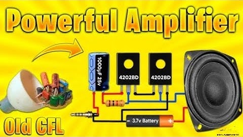 How To Make Amplifier using 4202bd Transistor || 4202bd transistor amplifier